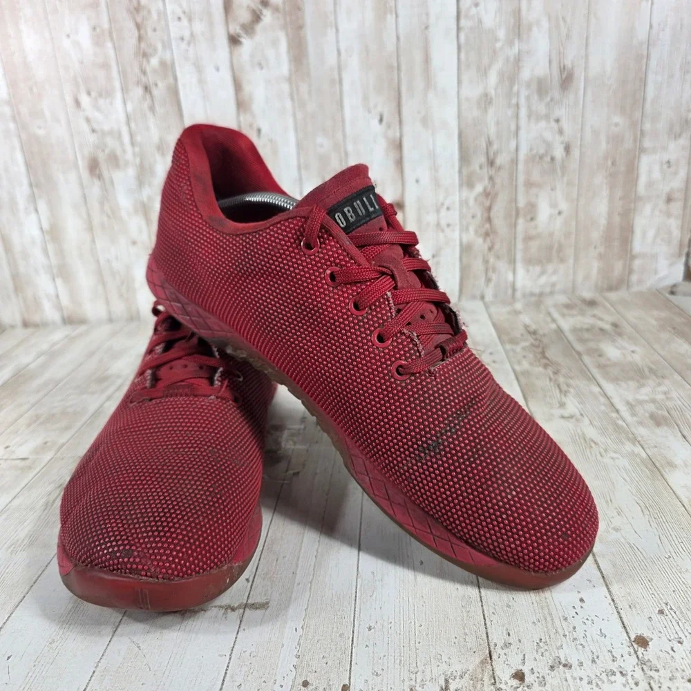 NOBULL Red Mesh CrossFit Training Gym Shoes Men's‎ US 13 EU 47.5